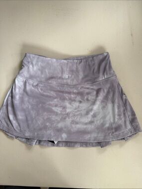 Lavender Tie-Dye Circle Skirt with Wide Waistband